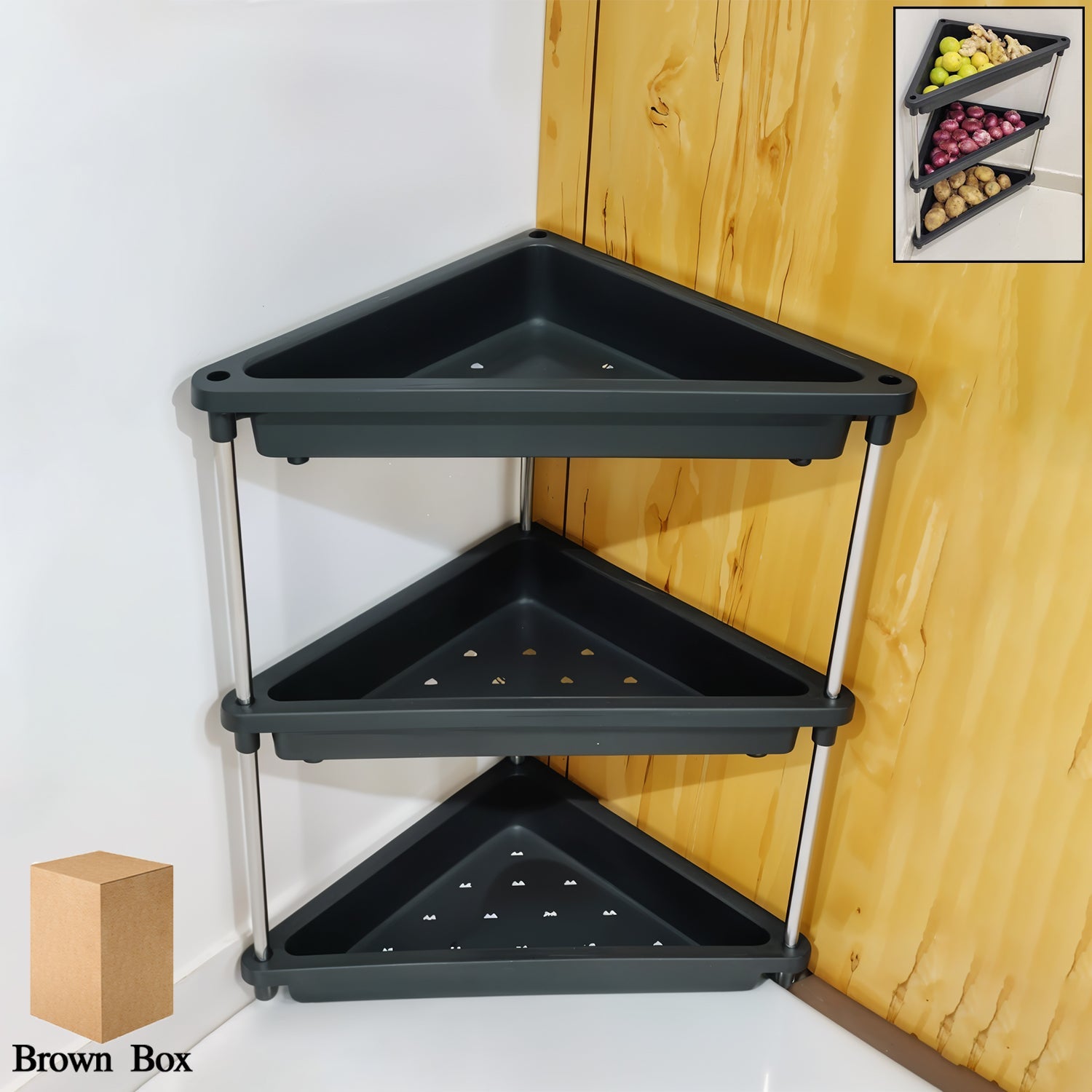 Tri Hold Corner Rack Tri Hold Corner Rack